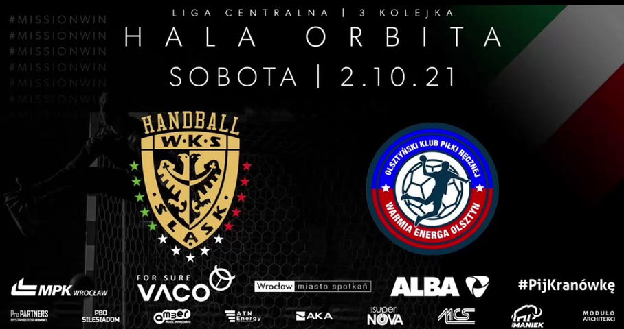 Śląsk Wrocław Handball vs. Warmia Energia Olsztyn  / 3 kolejka